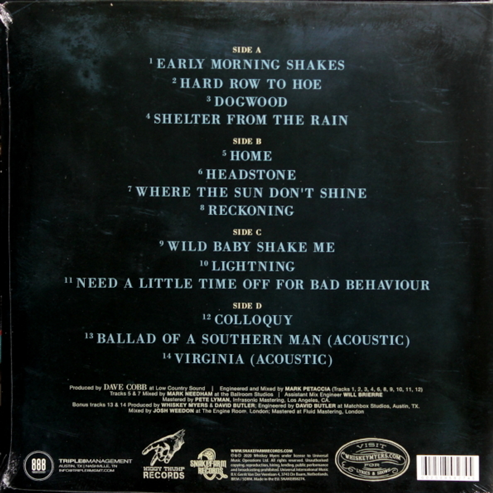 Whiskey Myers / Early Morning Shakes (2LP)