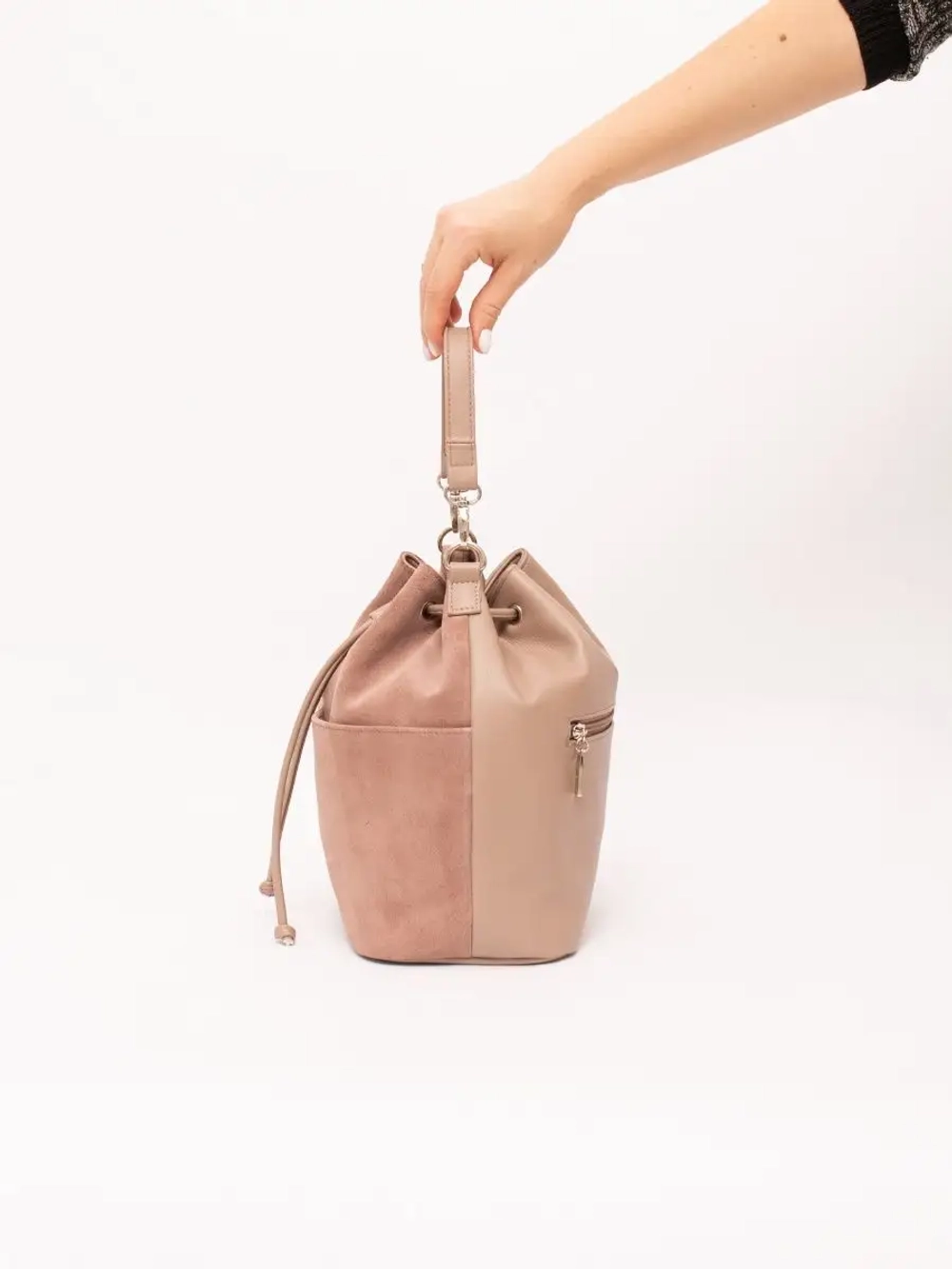 сумка через плечо маленькая натуральная замша