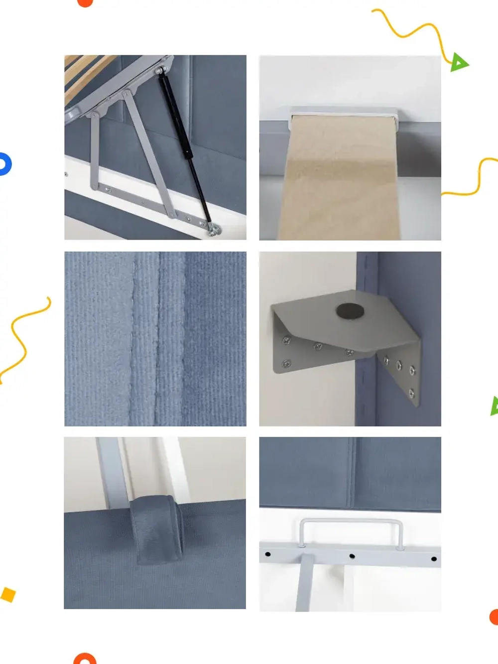 Диван - кровать с подъёмным механизмом 200х90 см Crecker UP ткань Teddy