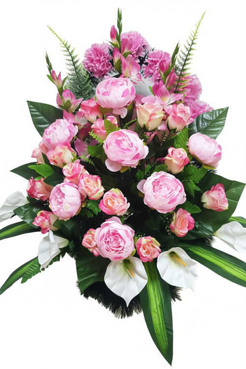 Ритуальная корзина из искусственных цветов «Ладья малая №10»