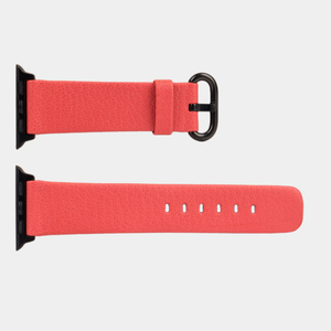 Ремешок для Apple Watch 40/41/42 mm из кожи козы, кораллового цвета