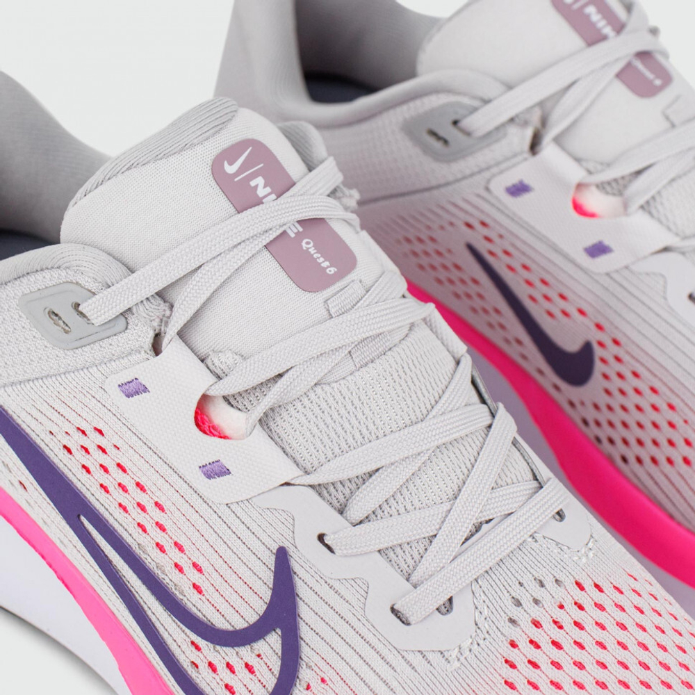 кроссовки Nike Quest 6 Grey / White Wmns
