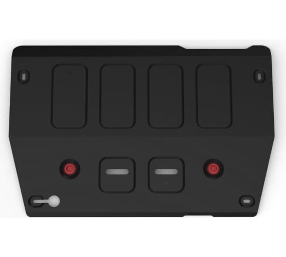 Защита картера FAW Bestune T55 + комплект крепежа, АвтоБроня, Сталь, V-1.5, робот, с 2021 г., бензин (АвтоБроня)