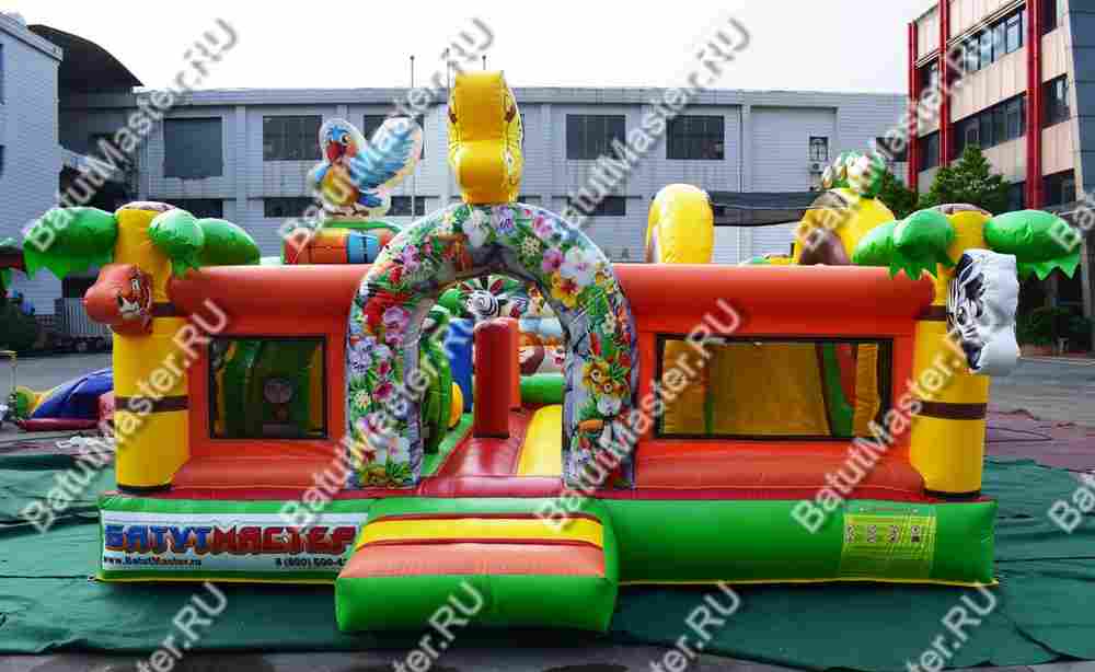 Коммерческий надувной батут "Сафари-экскурсия" 5*5*2,8 м