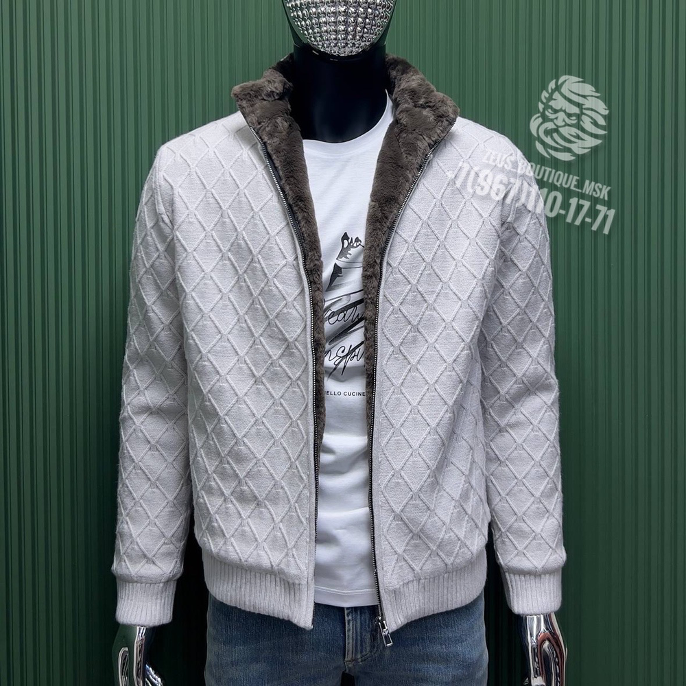 Кардиган с мехом Loro Piana