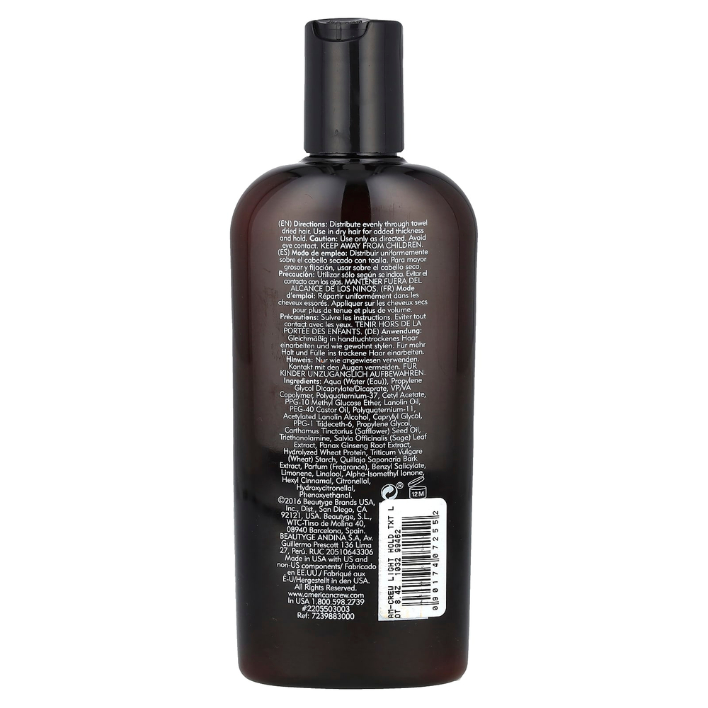 American Crew, Лосьон для текстуры легкой фиксации, 250 мл (8,4 жидк. унц.)