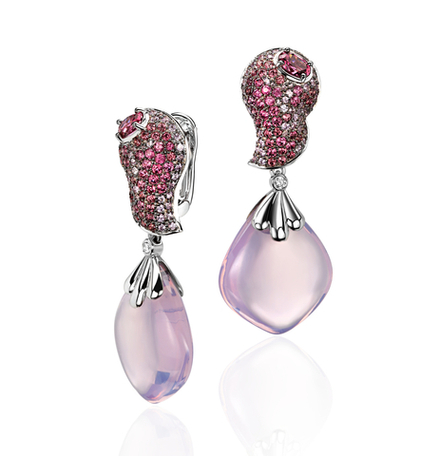 Серьги с аметистом из белого золота JA-S-213375-4