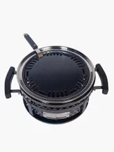 Настольный керамический гриль Diamond Egg Tabletop Grill, 30 см, чёрный