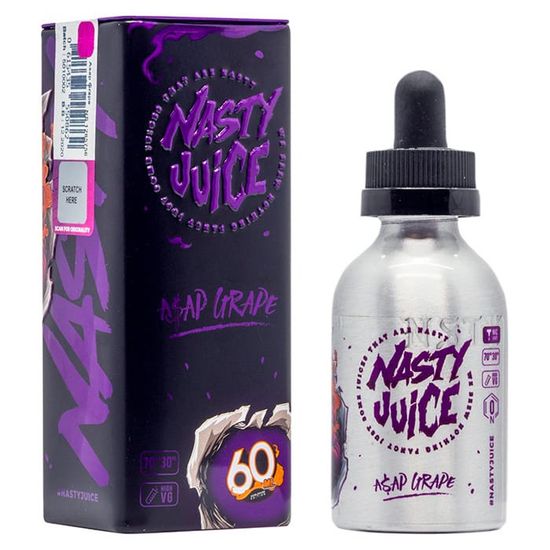 Жидкость Nasty Juice (60 мл, 3 мг) Asap Grape