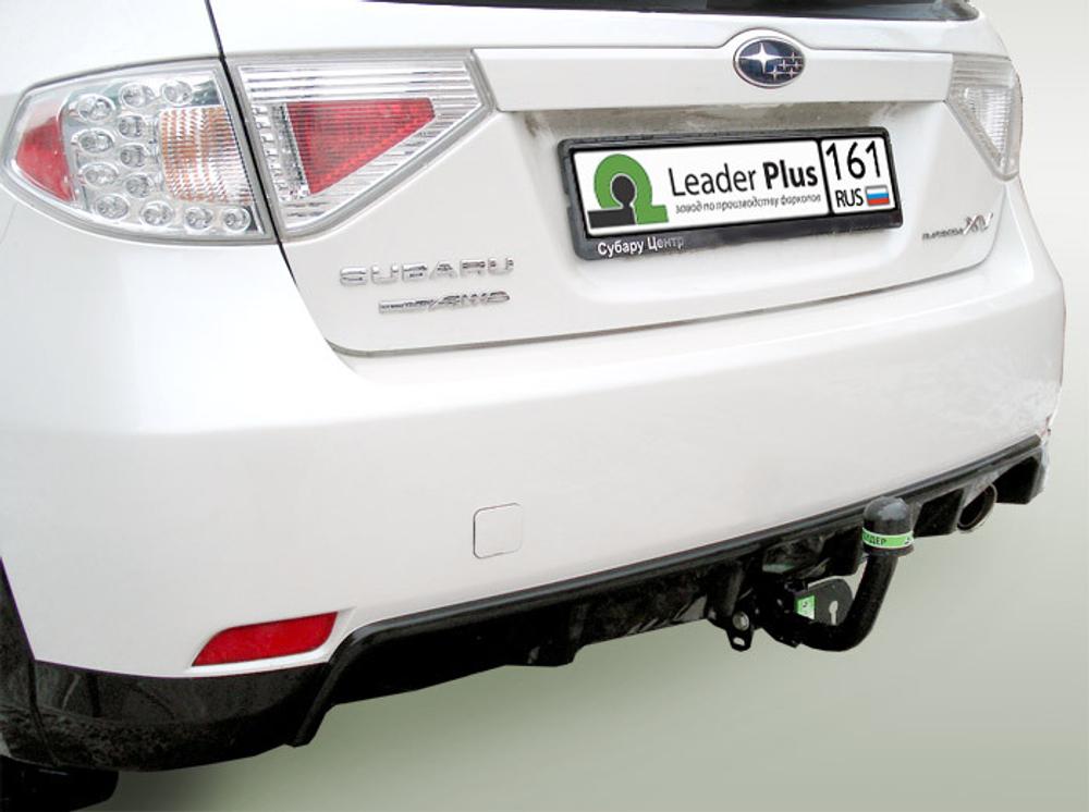 Фаркоп(прицепное) Лидер-Плюс для SUBARU IMPREZA (ХЕТЧБЕК) G3 2007-2011(паспорт и сертификат в комплекте)(без электрики)S304-A