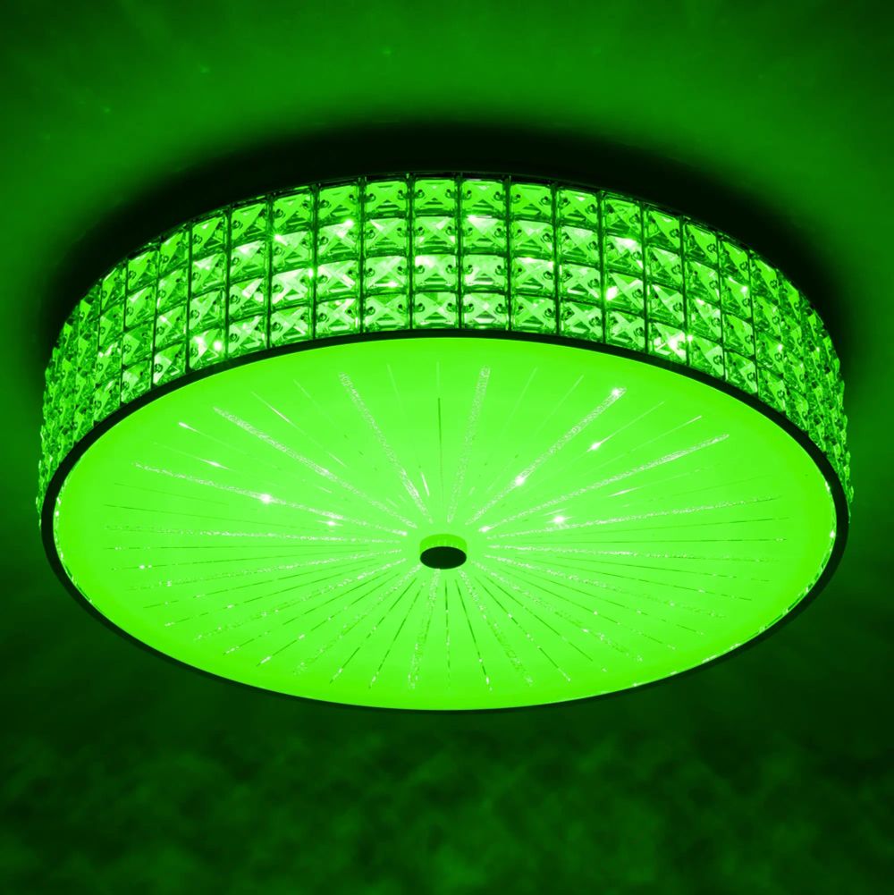 Citilux Портал CL32418G1 LED RGB Люстра хрустальная с пультом Хром