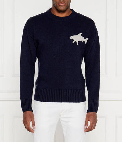 Хлопковый свитер Paul&Shark - темно-синий(14311040)