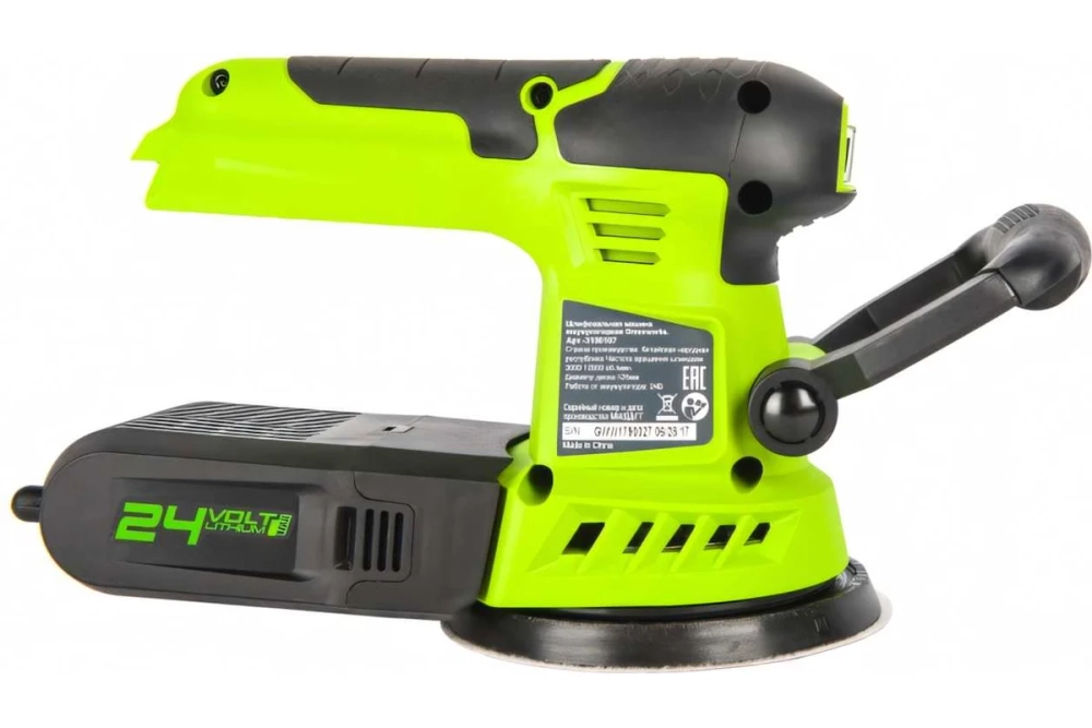 Аккумуляторная шлифовальная машина Greenworks G24ROS без АКБ и ЗУ 3100107