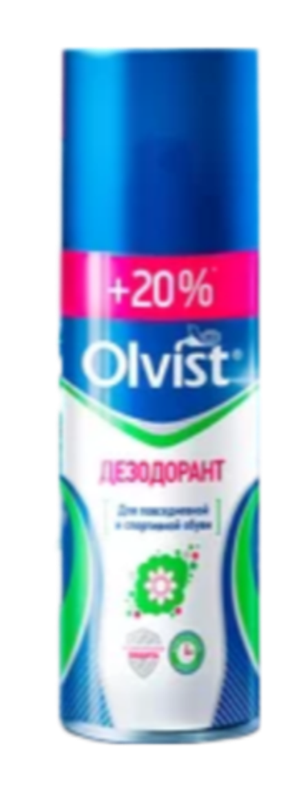 Дезодорант-аэрозоль для повседневной и спортивной обуви Olvist, 180 мл