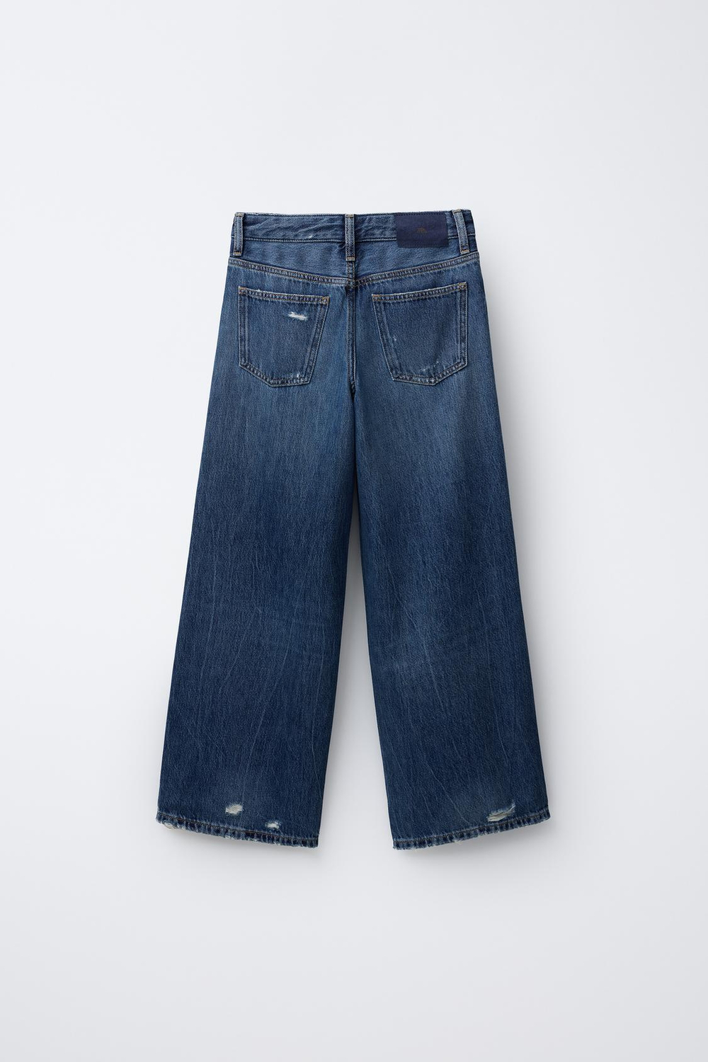 ZARA ДЖИНСЫ WIDE LEG, СИНИЙ