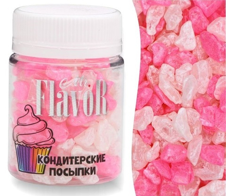 Посыпка Mr.FlavoR "Кристаллы сахарные бело-розовые", 50 гр