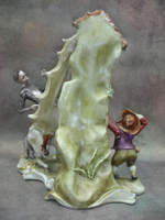 Статуэтка. Фарфор. Дон Кихот и Санчо Панса. Capodimonte. Италия