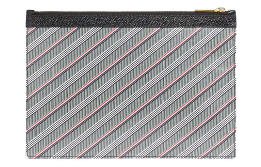 THOM BROWNE· Canvas Laptop Bag Small Men"s Medium Gray