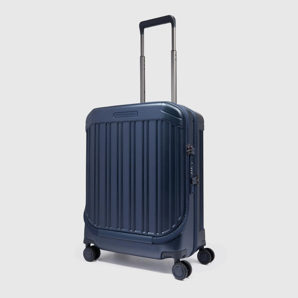 Чемодан ручная кладь с отделением для ноутбука Piquadro/ Blu opaco