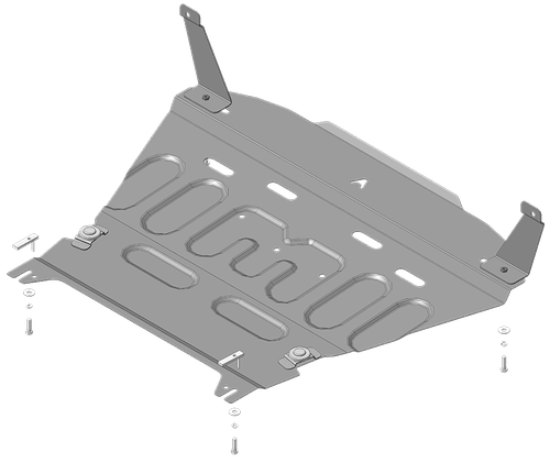 Стандартная защита АвтоСтандарт картера двигателя, кпп. 1,5 мм, сталь. для Ford Fiesta 2008-2015,Ford Fiesta 2015-2019 арт.50704