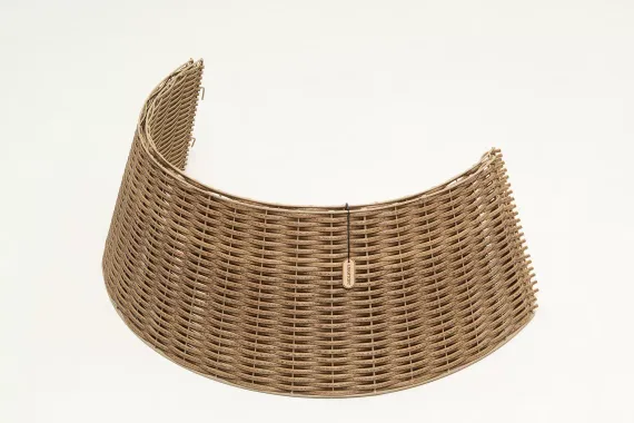 Корзина под елку Премиум Царская Лоза 87 см., разборная, чайное дерево, ЕлкиТорг (87-221)