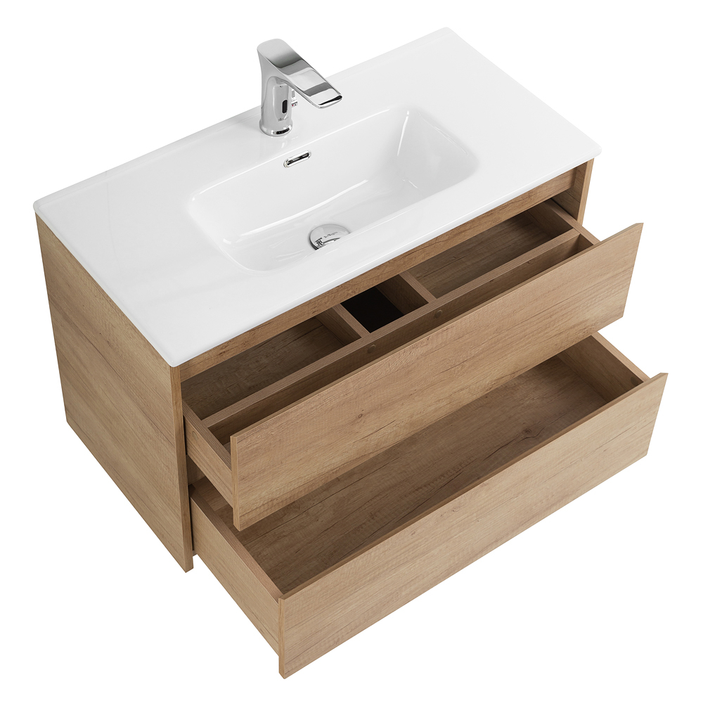 Тумба подвесная с раковиной BelBagno KRAFT 39-800/390-2C-SO-RNN