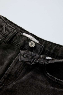 ZARA ДЖИНСЫ СВОБОДНОГО КРОЯ, ЧЕРНЫЙ