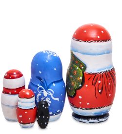 Народные промыслы МР-13/ 4-G Матрешка 5м «Семейка Деда Мороза»