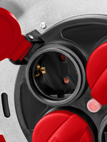 KRAFTOOL K-325, КГ, 3 х 2.5 мм2, 30 м, 4000 Вт, IP44, силовой удлинитель на стальной катушке (55086-30)