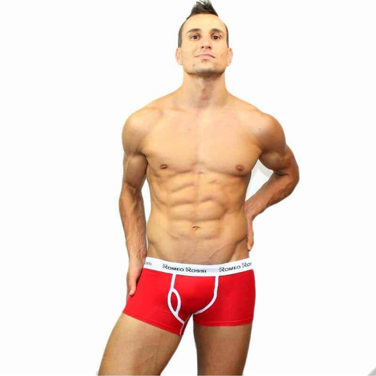 Мужские трусы боксеры красные Romeo Rossi RR365-8 Boxer Brief