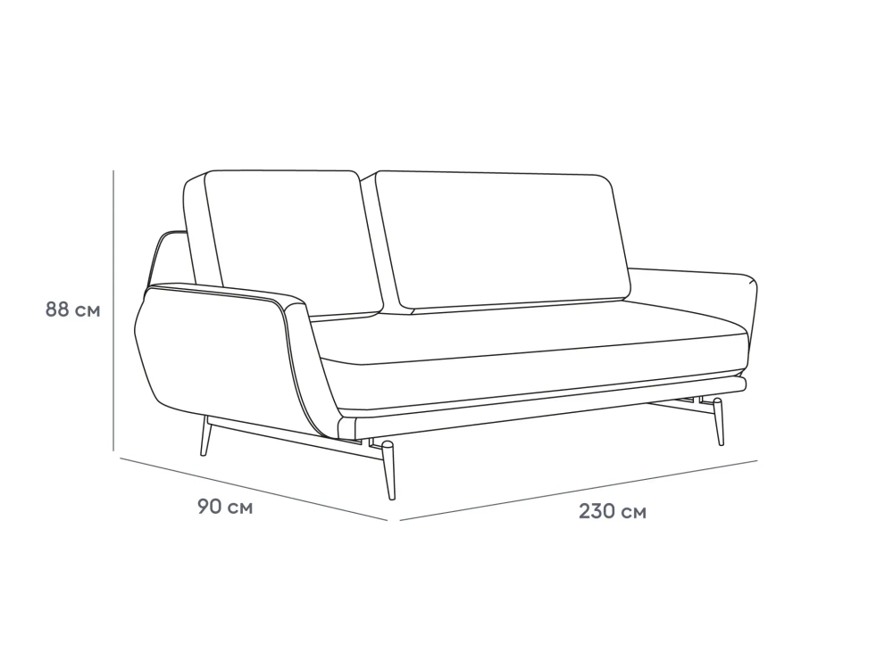 Диван Ispani трёхместный