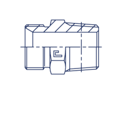 Штуцер FC BSP 1/2 - BSPT 3/4