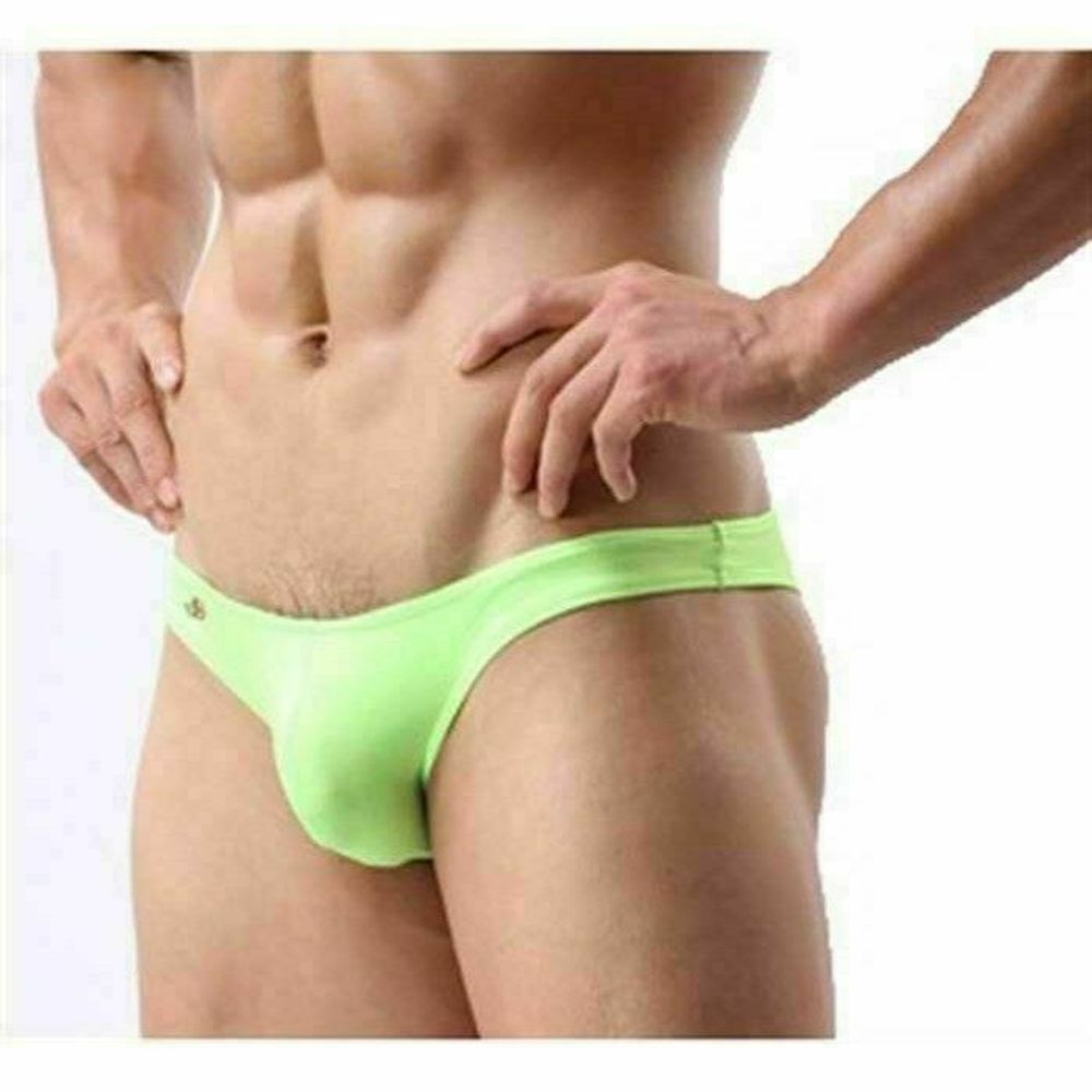 Мужские мини-брифы салатовые Joe Snyder Lime Mini Brief