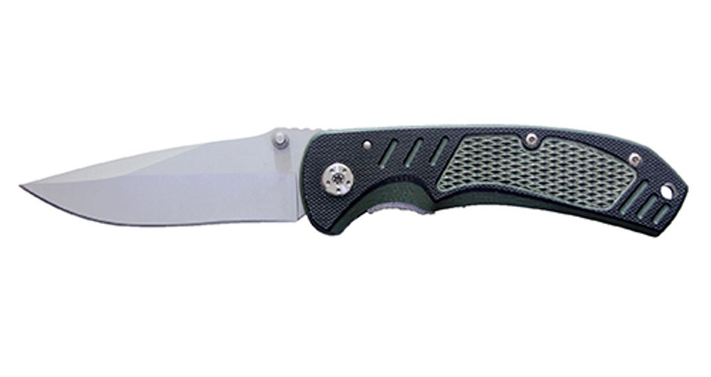 Нож Stinger, 85 мм, зелено-черный