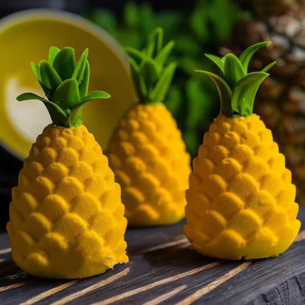 Форма силиконовая для пирожных Шишки/ананасы