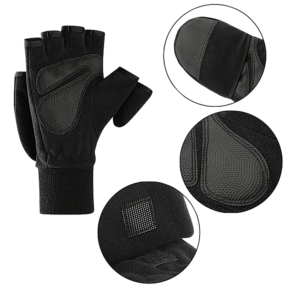 Перчатки-Варежки HitFish Glove HFFG-13 Чёрные -
