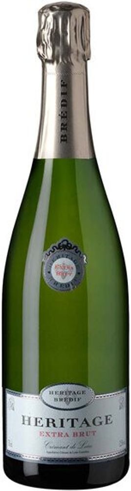 Игристое вино Marc Bredif Heritage Extra Brut Cremant de Loire AOC, 0,75 л.