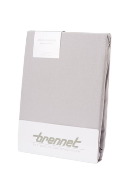 Простыня на резинке 100х200 Brennet 0036-419 светло-серая Германия