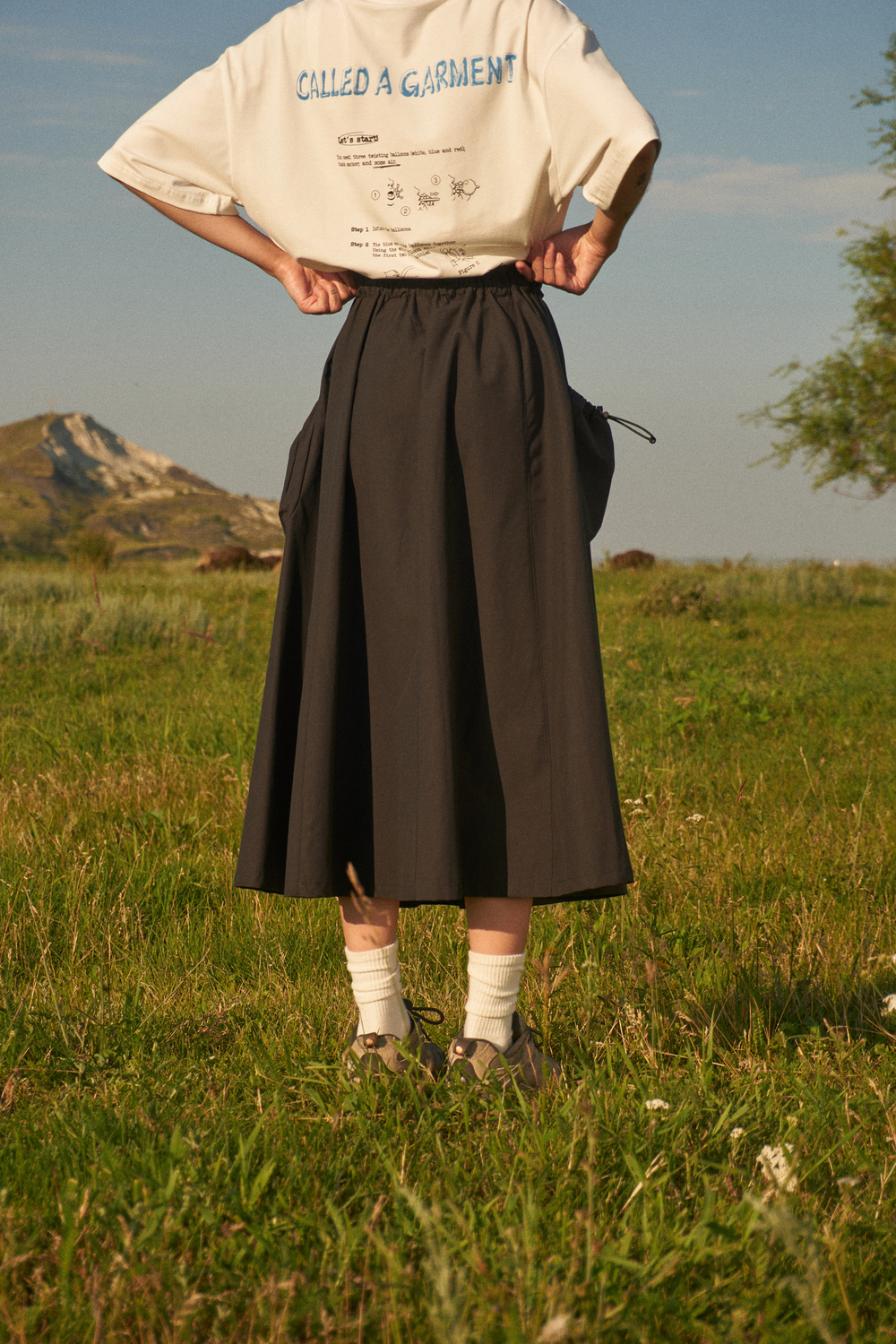 Юбка Called a Garment Niwa Skirt "Black"