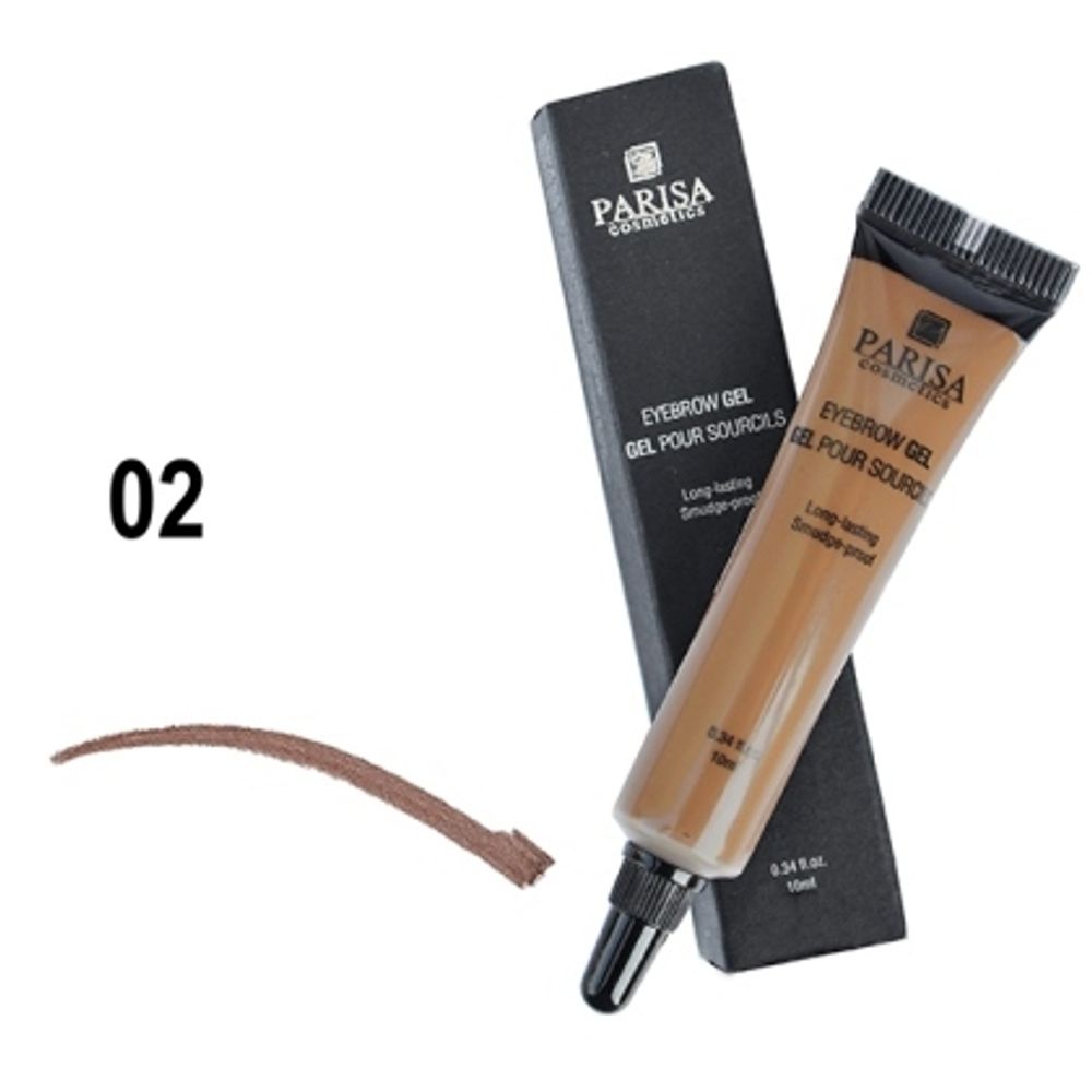 Parisa Гель для бровей Eyebrow Gel, EG-05, тон №02, 10 мл