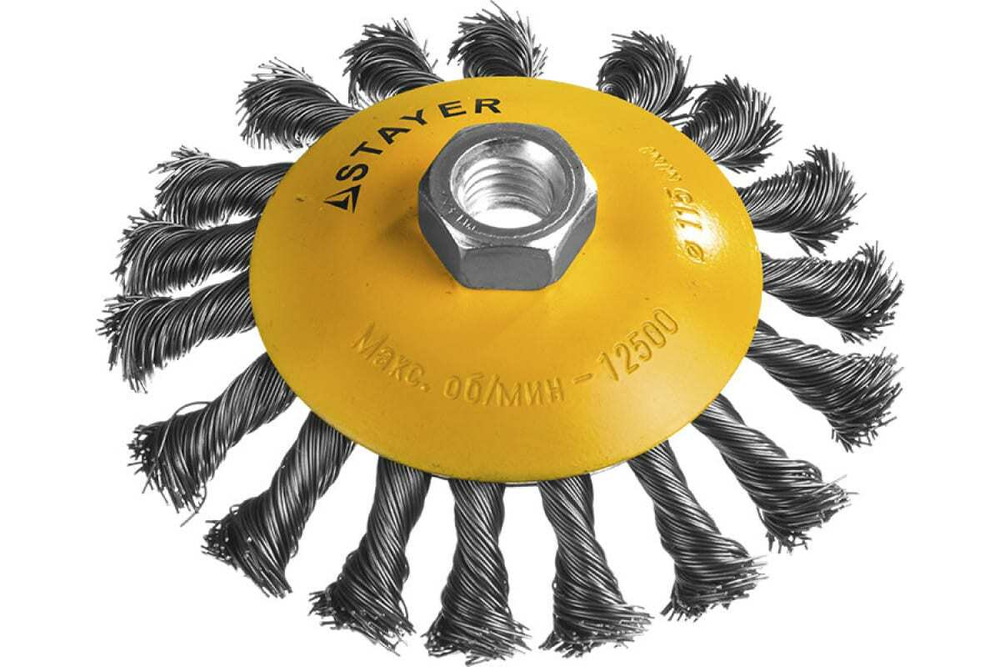 Щетка коническая (115 мм; М14) "PROFESSIONAL" STAYER 35135-115