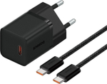 Зарядное устройство Baseus GaN5 (mini) 1C 30W + Кабель USB Type-C черный