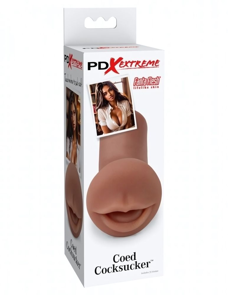 Мастурбатор-ротик COED COCKSUCKER (Цвет: телесный)