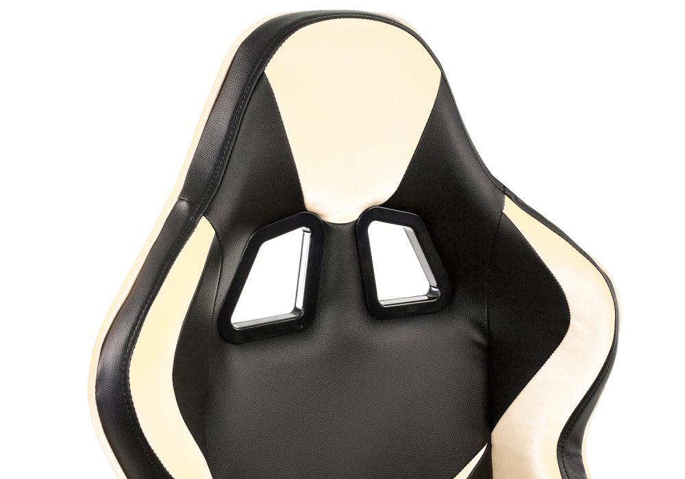 Компьютерное кресло Racer черное / бежевое