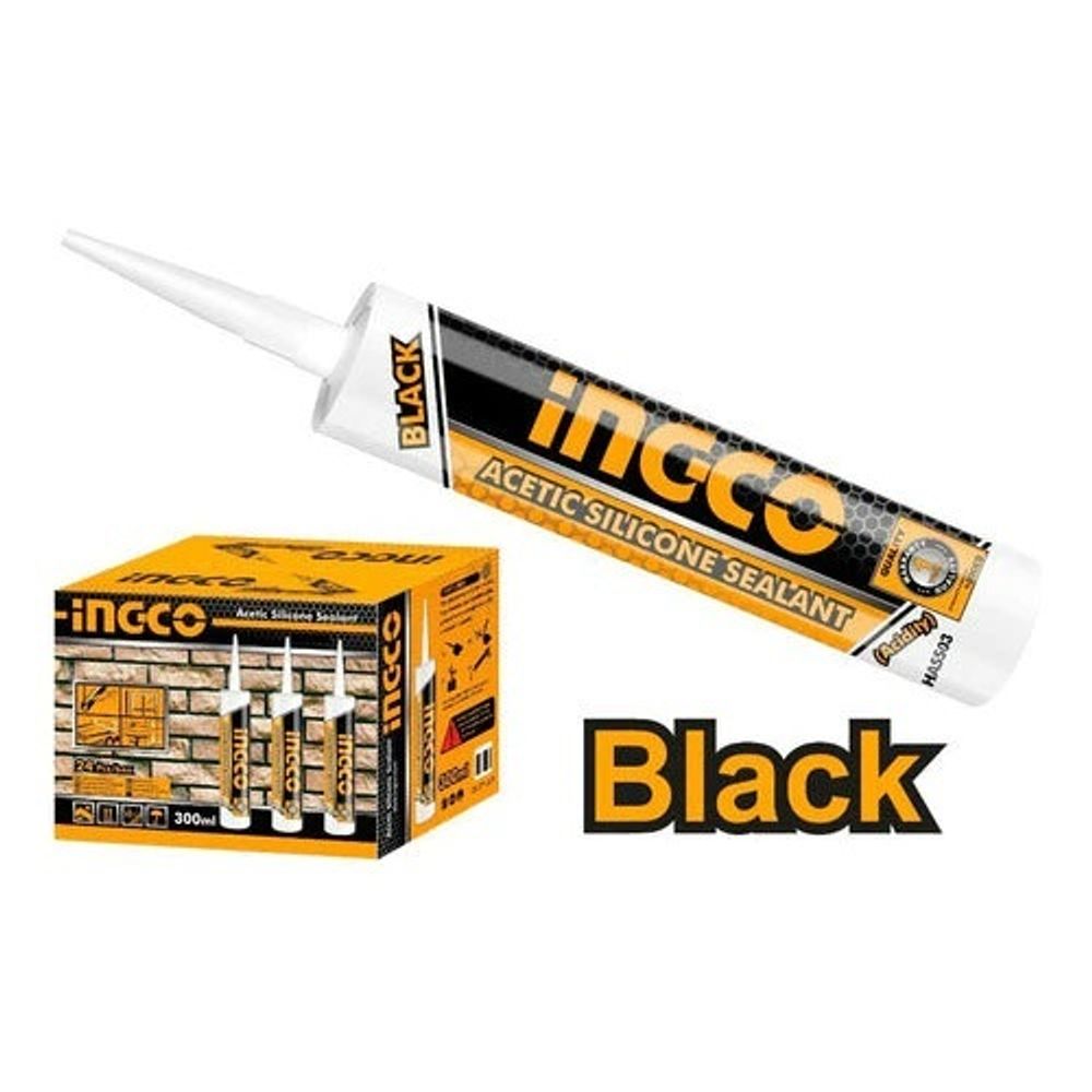 Силиконовый герметик (черный) INGCO HASS03 цена 380 ₽ купить в Москве ...