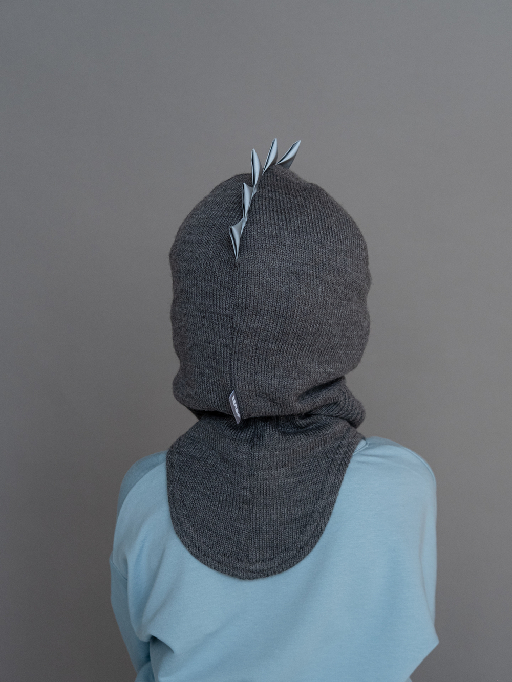 Шлем весенний/осенний вязаный (Грифельный) ОРЕО