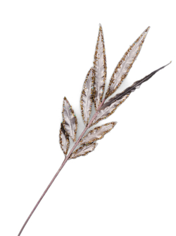 Веточка с листьями пальмы 61см ChristmasDeLuxe платина