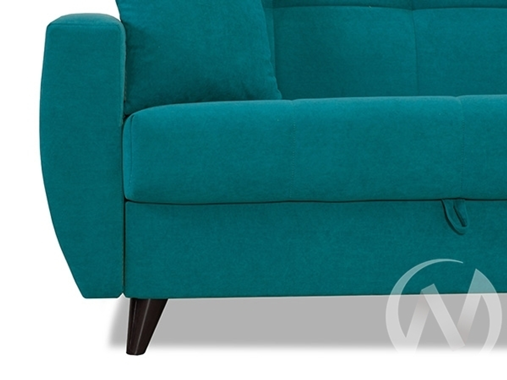 Диван прямой Бетти 2 (БД) LUMA 18 (велюр темно-голубой)