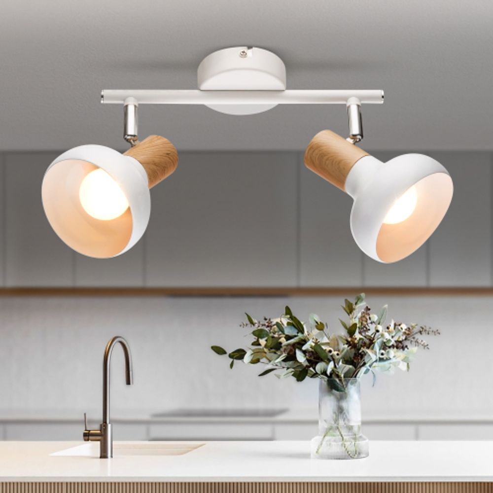 Светильник настенно-потолочный спот Rivoli Lorena 7052-702 2 х Е14 40 Вт поворотный