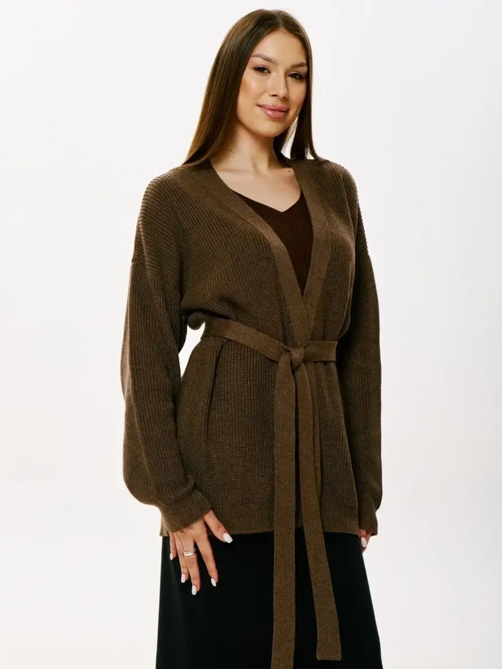 Кардиган c поясом